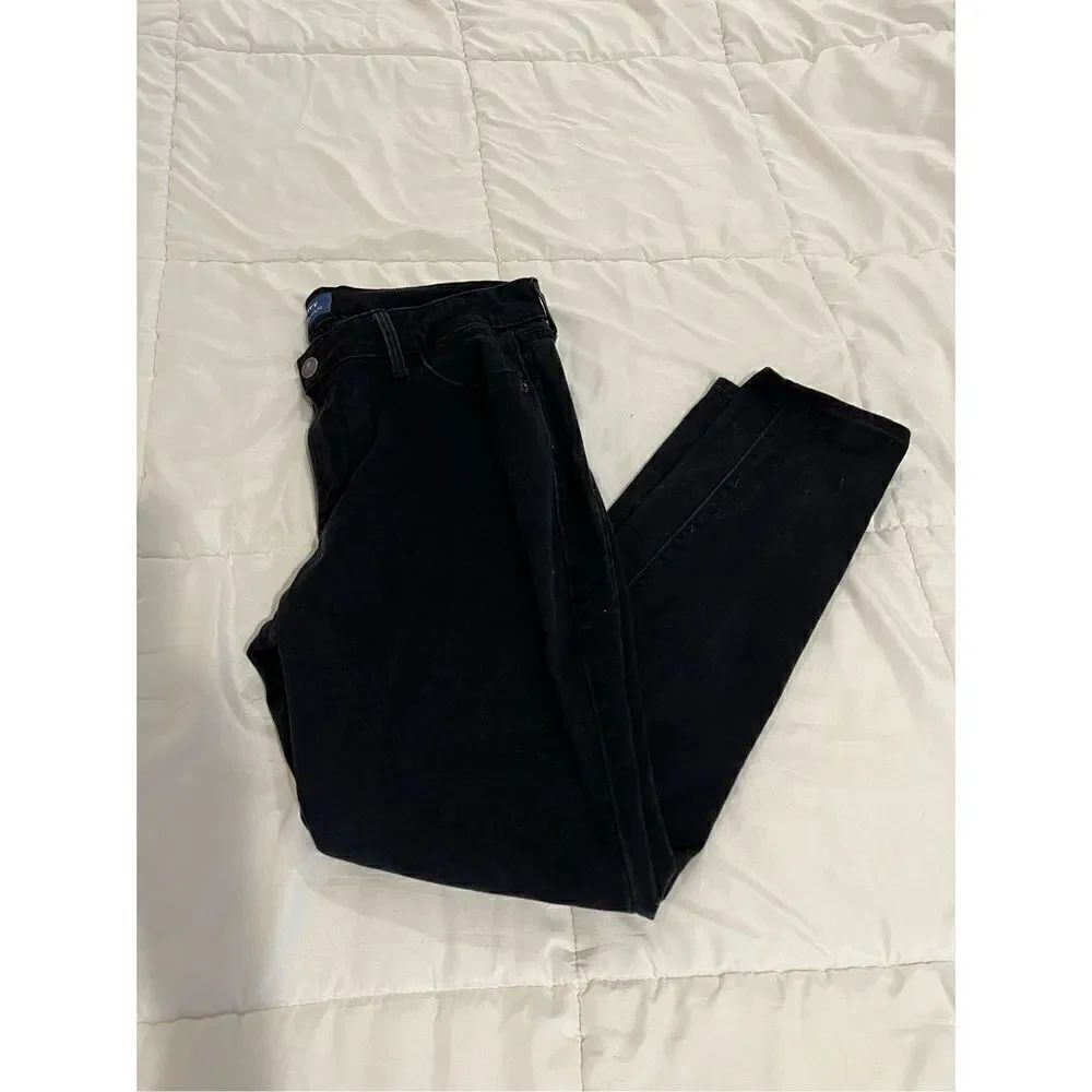 Old Navy Rockstar mid-rise Black Jeans 10 short
